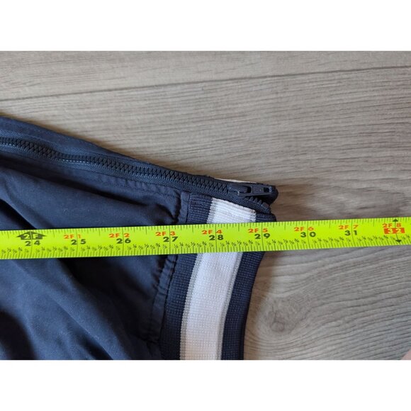 Reebok Navy Blue Pullover V-Neck Windbreaker Jacket Zip Pockets Mens Size XL - Picture 7 of 8